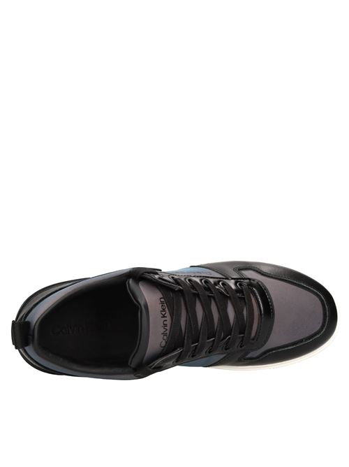 Sneakers in pelle e tessuto CALVIN KLEIN | HM0HM01290NERO